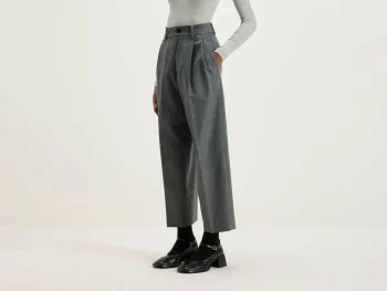 New Nicholson & Nicholson Port Rechte Broek Van Wol