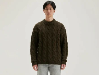 Hot Bellerose Noft Kabeltrui Dark Olive