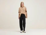 New Bellerose Pasop Relaxed Broek Off Black