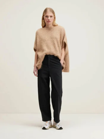 New Bellerose Pasop Relaxed Broek Off Black