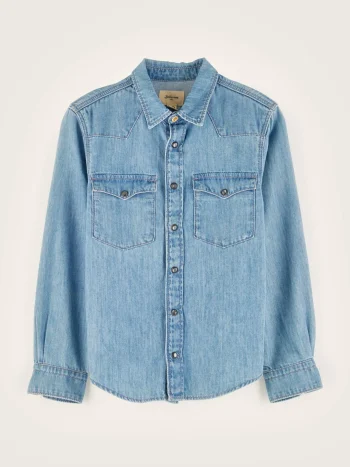 Sale Bellerose Peio Denim Hemd Bleach