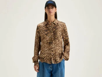 Hot Bellerose Pekin Luipaard Hemd Coffee / Toffee