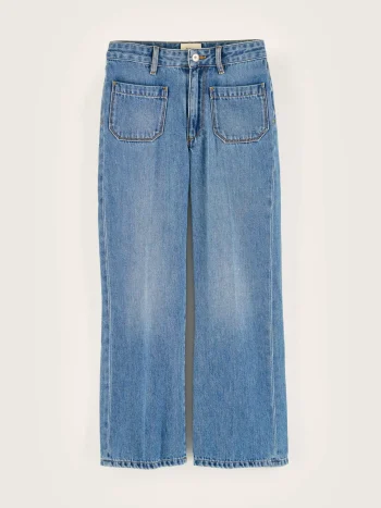 Sale Bellerose Pepy Flared Jeans Medium Blue Bleach