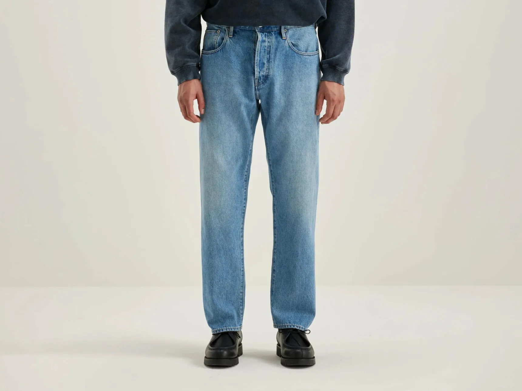 percy-dad-style-jeans-jpXsEPOV-0.webp Sale Bellerose Percy Dad-style Jeans Stone Wash