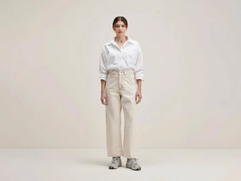 Sale Bellerose Poker Wijde Jeans Natural