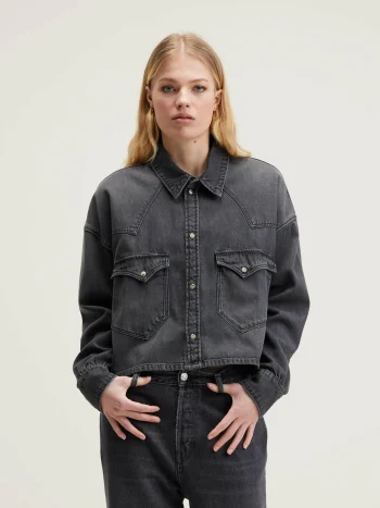 Sale Bellerose Polar Cropped Hemd Used Black