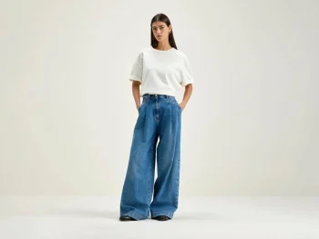 Best Bellerose Pops Superwijde Jeans Used Blue