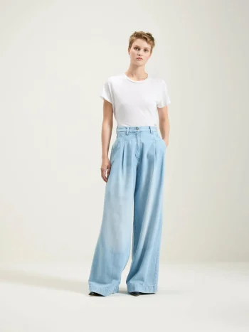 Hot Bellerose Pops Superwijde Jeans Used Light Blue