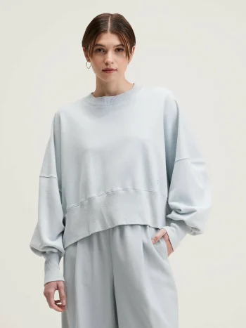 Hot Bellerose Salva Cropped Sweatshirt Givre