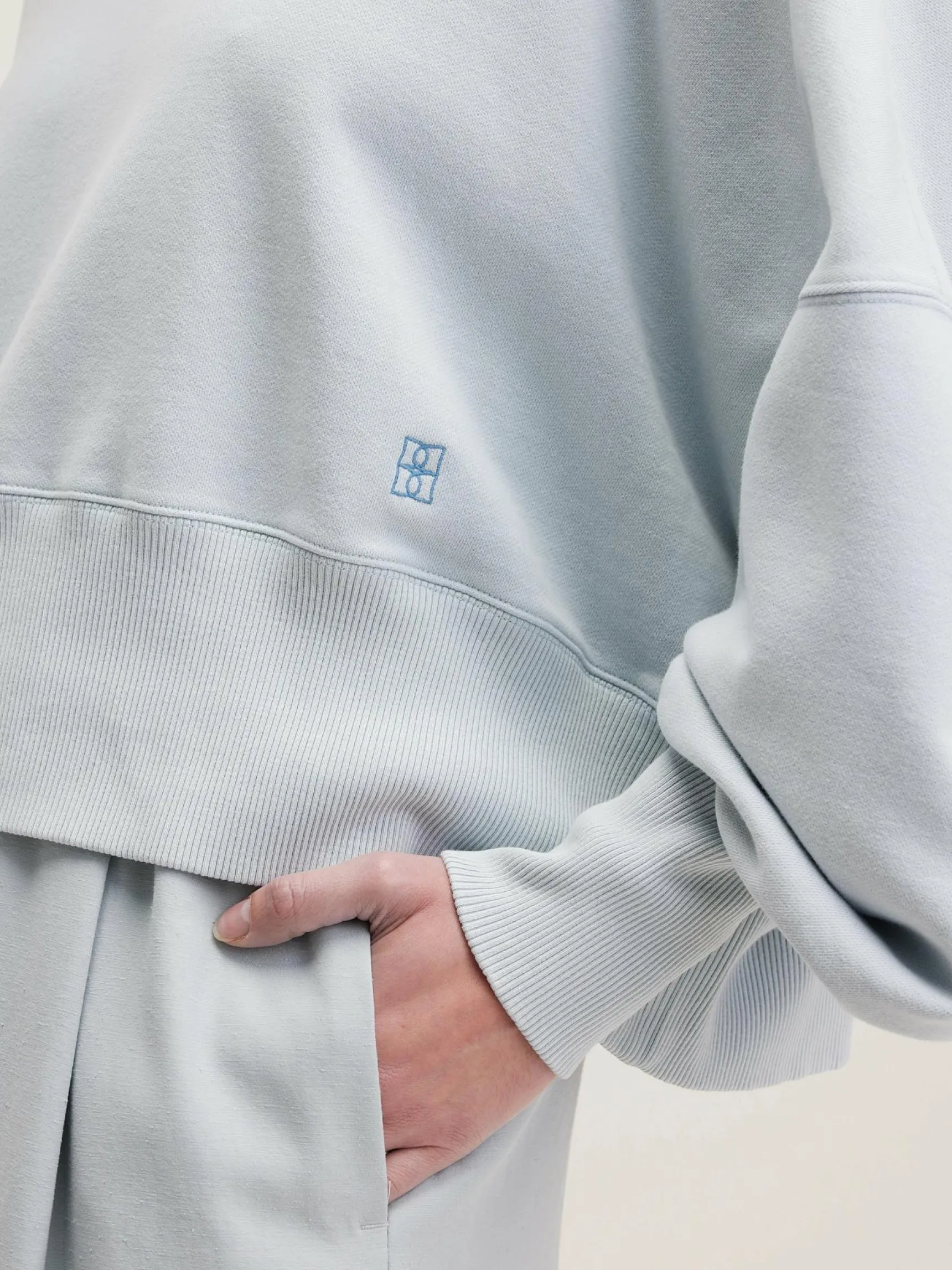 salva-cropped-sweatshirt-amISsKqF-4.webp Hot Bellerose Salva Cropped Sweatshirt Givre