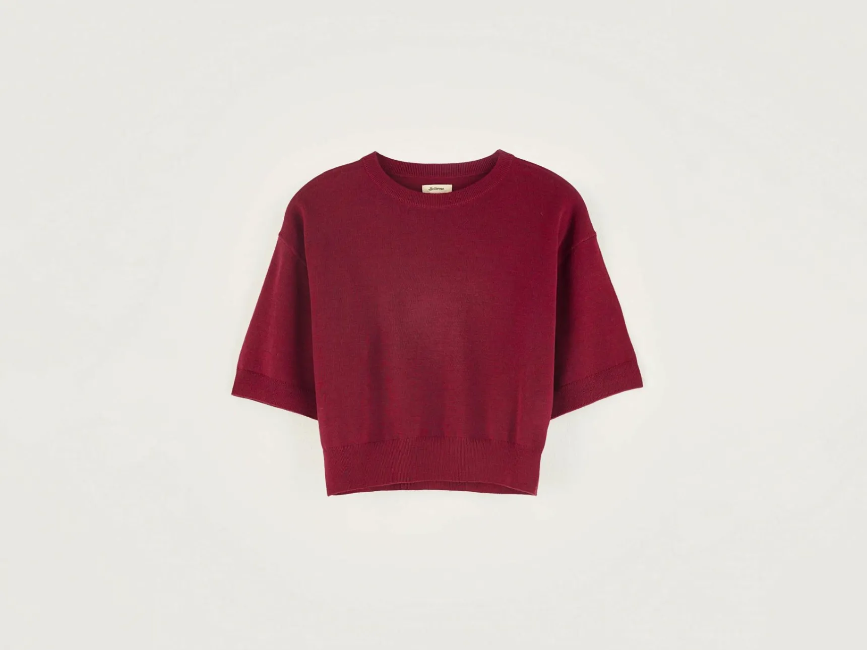 sare-korte-mouwen-trui-XAXFSeFF-0.webp New Bellerose Sare Korte Mouwen Trui Red Dahlia