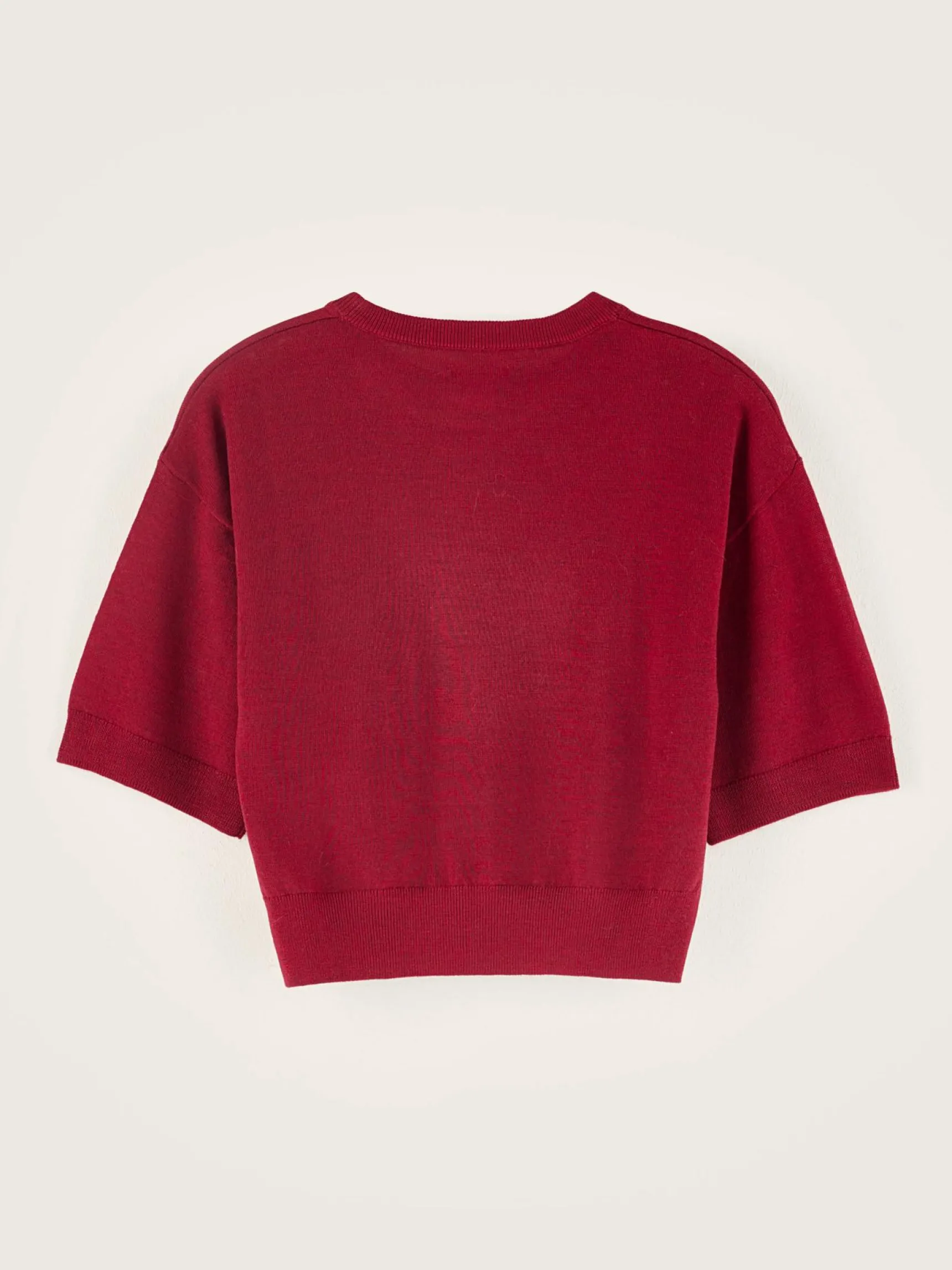 sare-korte-mouwen-trui-XAXFSeFF-3.webp New Bellerose Sare Korte Mouwen Trui Red Dahlia