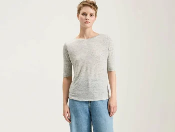 Sale Bellerose Seas Slim T-shirt Heather Grey