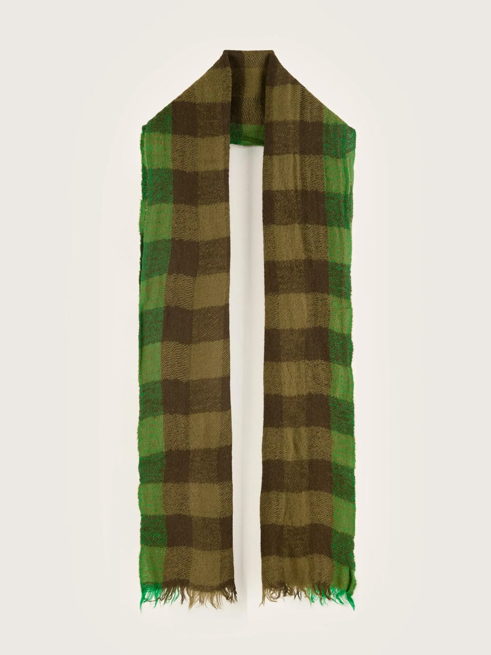 sidiki-geruite-sjaal-qrsoNkZC-3.webp Online Bellerose Sidiki Geruite Sjaal Jeep / Moss