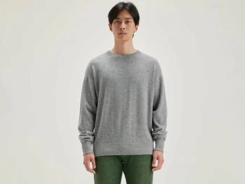 Sale Bellerose Slamy Ronde Hals Trui Heather Grey