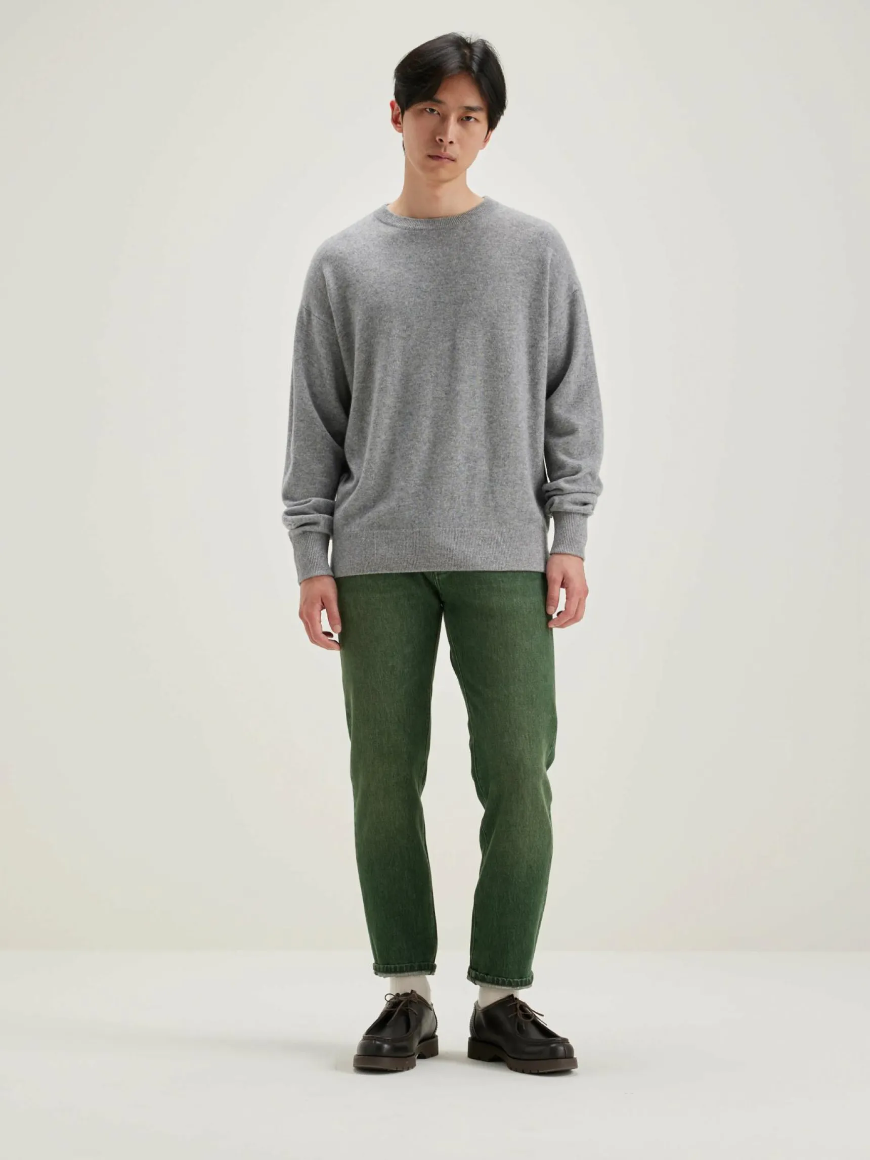 slamy-ronde-hals-trui-HlRVNFYT-2.webp Sale Bellerose Slamy Ronde Hals Trui Heather Grey