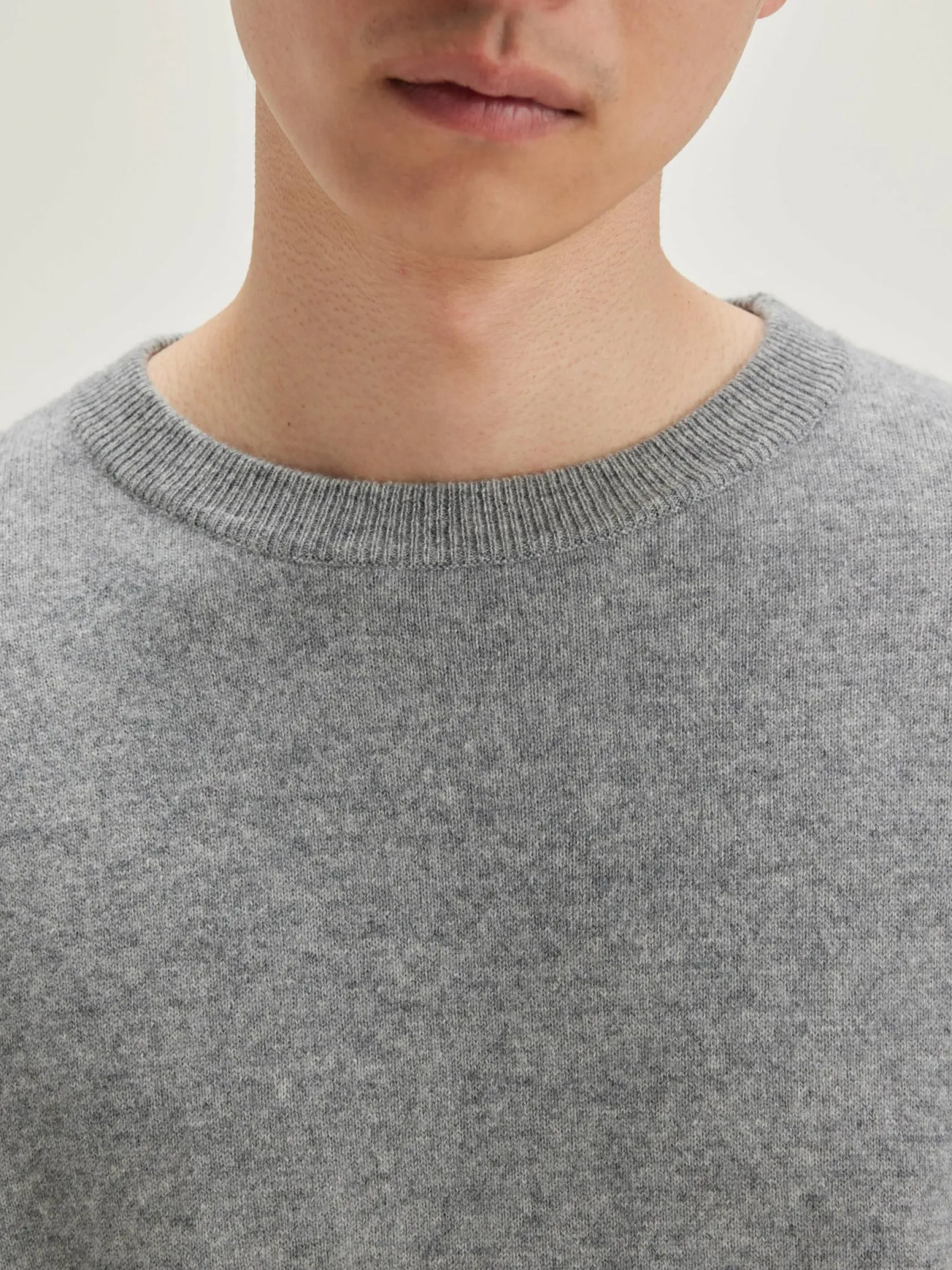 slamy-ronde-hals-trui-HlRVNFYT-4.webp Sale Bellerose Slamy Ronde Hals Trui Heather Grey