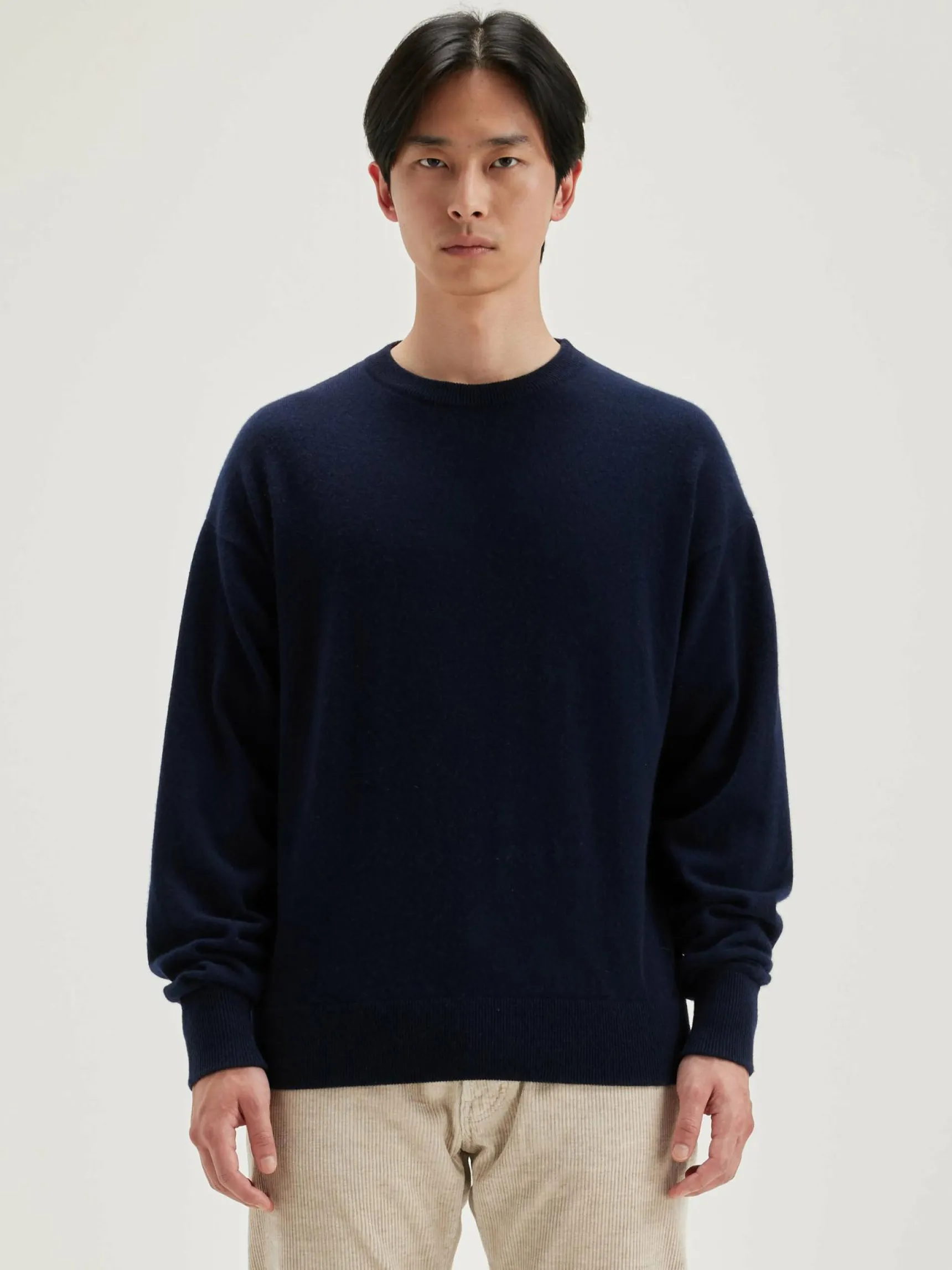 slamy-ronde-hals-trui-mPrXzwwe-1.webp Outlet Bellerose Slamy Ronde Hals Trui Navy