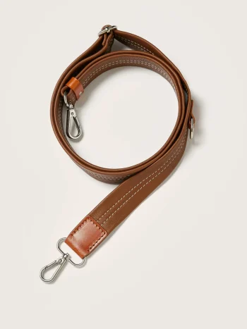 Fashion Bellerose Sogo Verstelbare Leren Strap Cognac