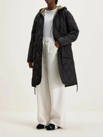 Hot Taion Lange Militaire Mantel Met Kap