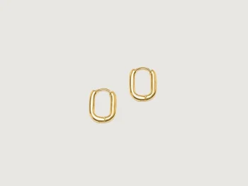 Discount Ten Jewellery TEN Oblong Gold Oorbellen