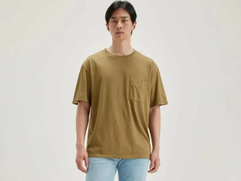 New Bellerose Vanick Korte Mouwen T-shirt Tan