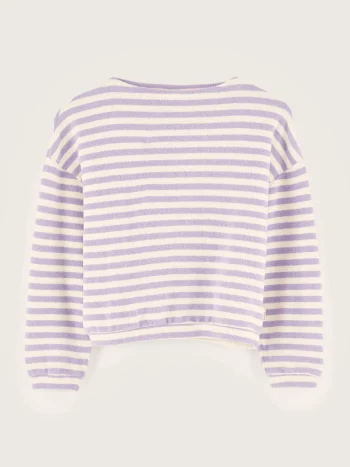 Fashion Bellerose Vaso Lange Mouwen T-shirt Bonbon / Ecru