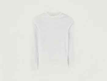 Outlet Bellerose Velfies Lange Mouwen T-shirt White