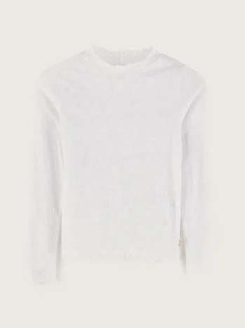 Outlet Bellerose Velfies Lange Mouwen T-shirt White