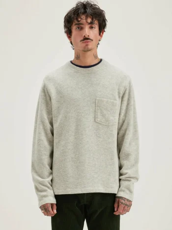 Sale Bellerose Velo Ronde Hals Sweatshirt Heather Grey