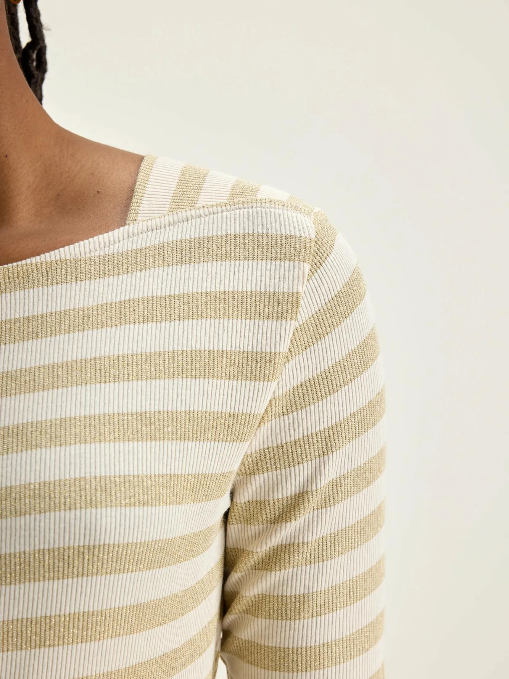 veras-slim-t-shirt-AnuTuFEC-4.webp Fashion Bellerose Veras Slim T-shirt Antique White / Oatmeal