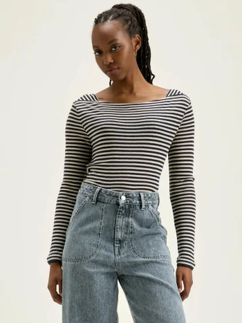 Clearance Bellerose Veras Slim T-shirt Naval / Shell