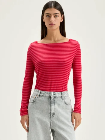 Clearance Bellerose Veras Slim T-shirt Braise / Fushia