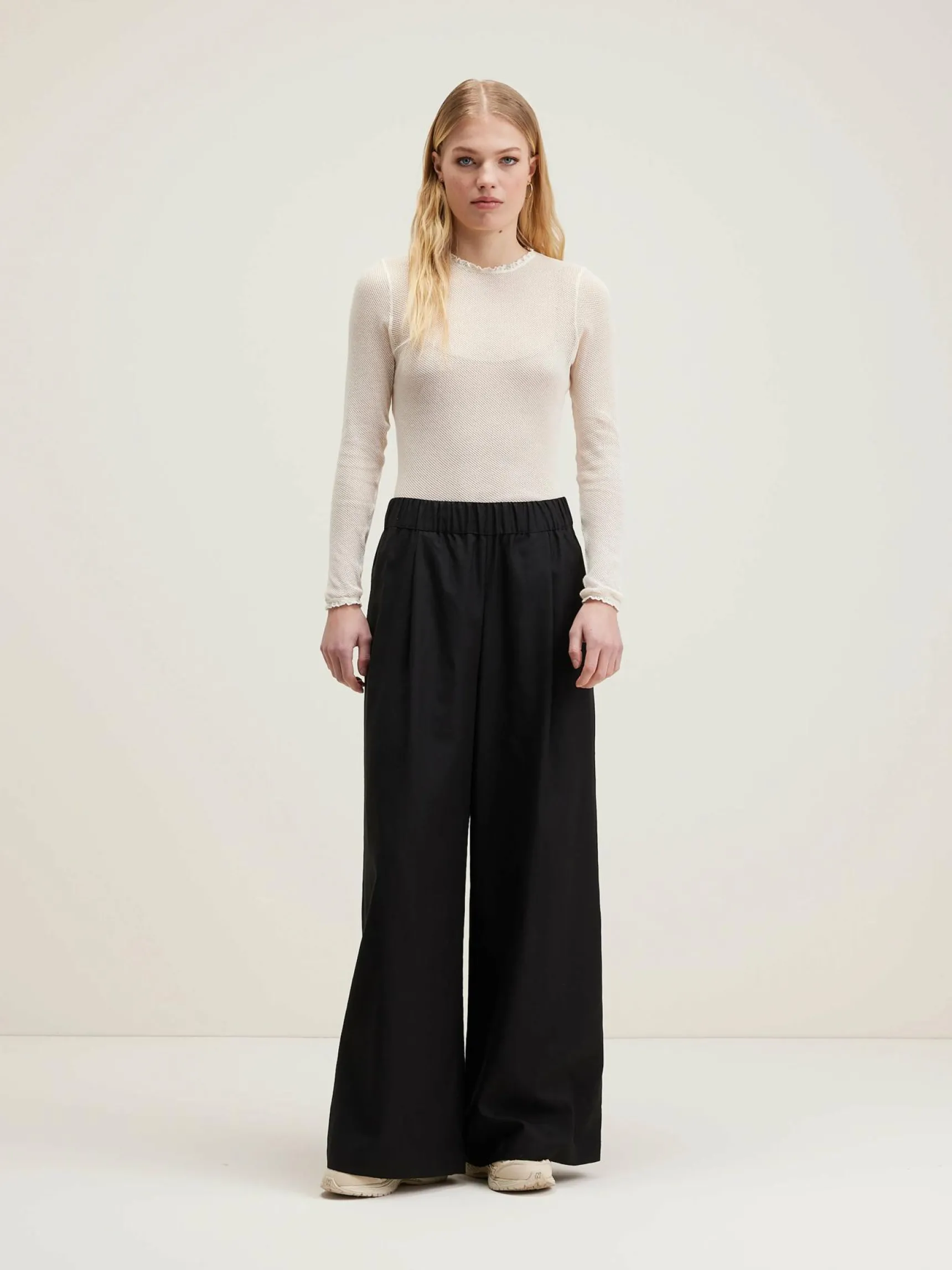 vezza-rechte-wijde-broek-hEndsZWY-1.webp Sale Bellerose Vezza Rechte Wijde Broek Black Beauty