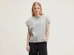 Clearance Bellerose Vice Ronde-hals T-shirt Heather Grey