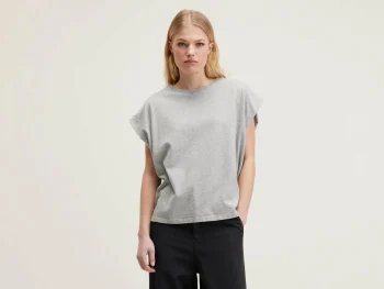 Clearance Bellerose Vice Ronde-hals T-shirt Heather Grey
