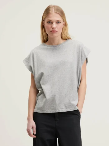 Clearance Bellerose Vice Ronde-hals T-shirt Heather Grey