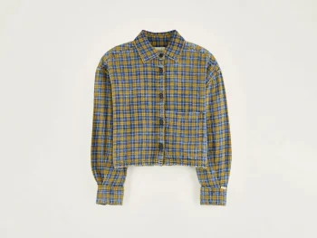 Outlet Bellerose Wiggle Cropped Hemd Cornflakes / Myosotis